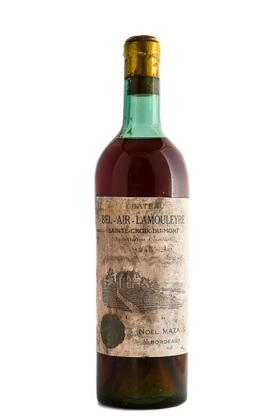 Picture of 1945 Château Bel Air Lamouleyre, Grand Cru Sainte Croix du Mont, sweet white