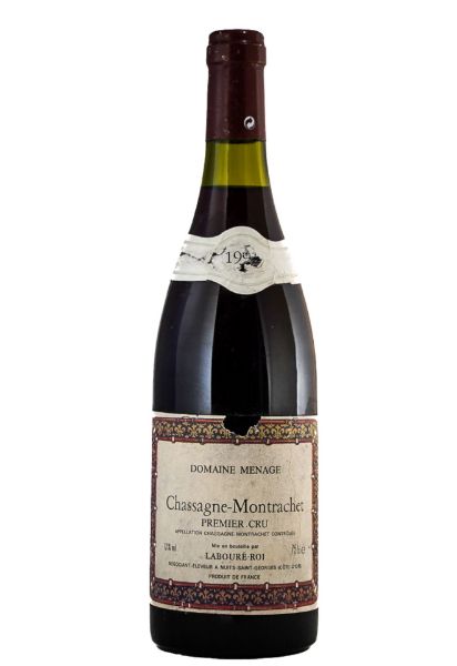 Picture of 1992 Domaine Menage Chassagne-Montrachet 1er Cru, Rouge: damaged label, 