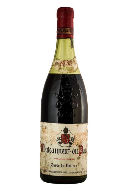 Picture of 1955 Cuvée du Vatican Chateauneuf-du-Pape, mid shoulder