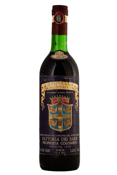 Picture of 1973 Barbi Brunello di Montalcino, damaged labels