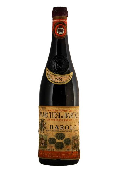 Picture of 1961 Marchesi di Barolo Barolo, damaged label