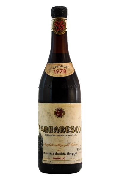 Picture of 1978 Battista Borgogno Barbaresco Riserva, Damaged label