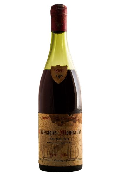 Picture of 1961 Henri Pillot Chassagne-Montrachet Clos Saint Jean, Rouge, High shoulder 