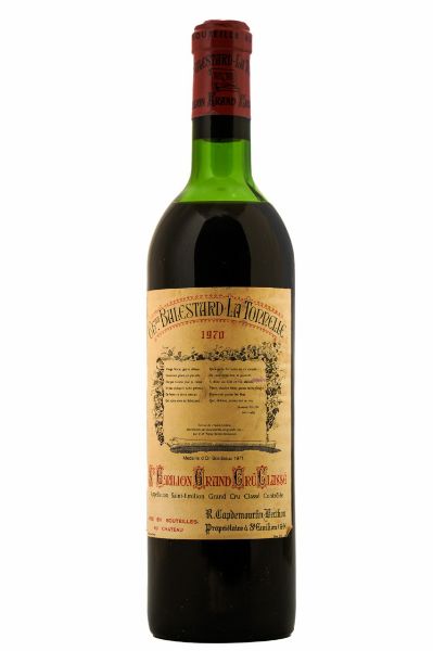 Picture of 1970 Château Balestard la Tonnelle, Grand Cru Classé Saint Emilion, High shoulder fill