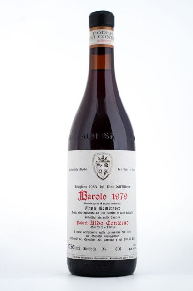 Picture of 1979 Aldo Conterno Barolo Romirasco Cavalieri del tartufo label