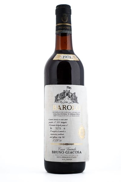 Picture of 1971 Bruno Giacosa Barolo Collina Rionda di Serralunga