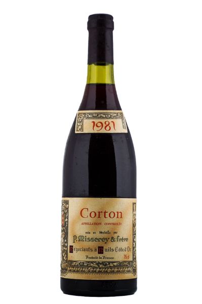 Picture of 1981 Misserey & Frères Corton Grand Cru