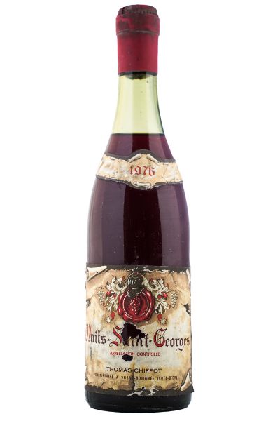 Picture of 1976 Thomas Chiffot Nuits Saint Georges, slightly damaged label