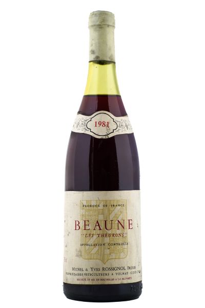 Picture of 1981 Domaine Rossignol Beaune 1er Cru les Theurons 