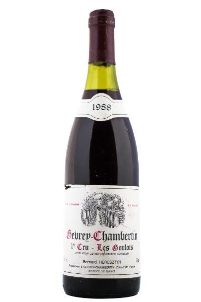 Picture of 1988 Domaine Bernard Heresztyn Gevrey-Chambertin 1er Cru les Goulots