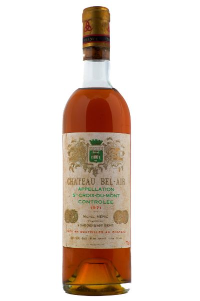 Picture of 1971 Château Bel Air, Grand Cru Saint Croix du Mont, Sweet Bordeaux 