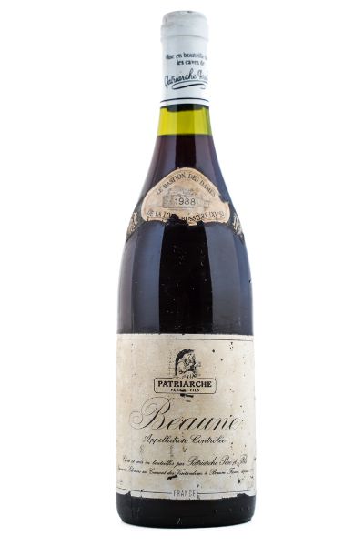 Picture of 1988 Patriarche Beaune, slightly damaged labels
