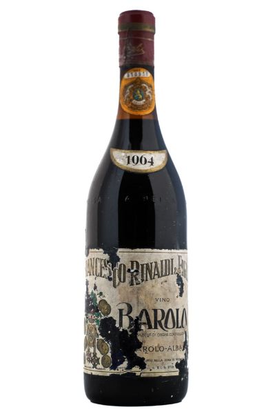 Picture of 1964 Francesco Rinaldi Barolo, damaged label