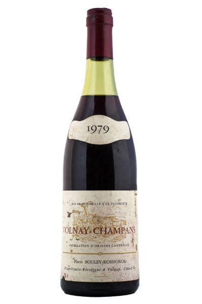 Picture of 1979 Domaine Pierre Bouley Rossignol Volnay 1er Cru les Champans, slightly damaged labels