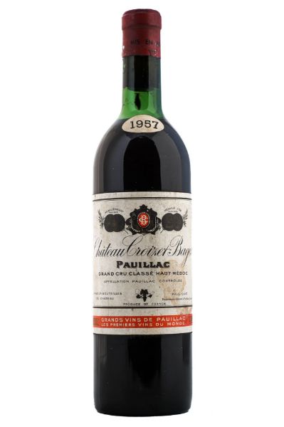 Picture of 1957 Château Croizet Bages, Grand Cru Classé Pauillac, very top shoulder 