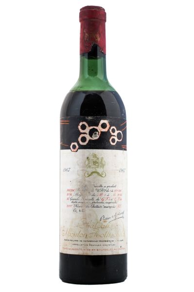 Picture of 1967 Château Mouton Rothschild, 1er Grand Cru Classé Pauillac, high shoulder