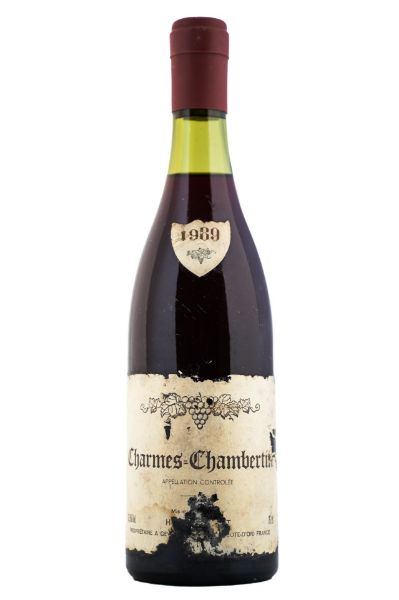 Picture of 1989 Domaine Henri Bourgeot Charmes-Chambertin Grand Cru, damaged labels 