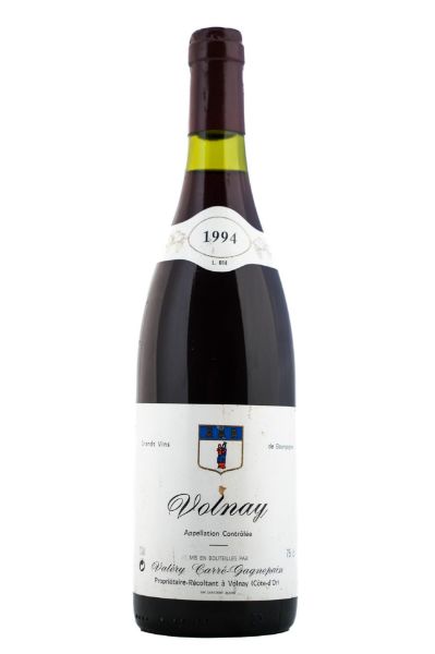 Picture of 1994 Domaine Carré-Gagnepain Volnay, stained labels