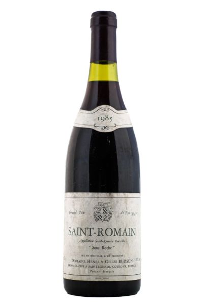 Picture of 1985 Domaine Buisson Saint Romain Rouge, damaged labels 