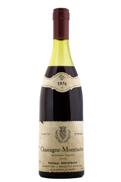 Picture of 1976 Domaine Philippe Bouzereau Chassagne-Montrachet Rouge, high shoulder 